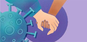 Holding hands
