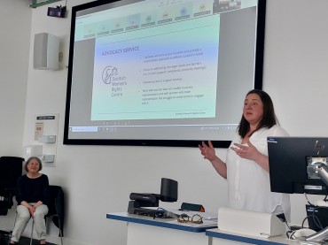 SWRC's Clair Jones presenting